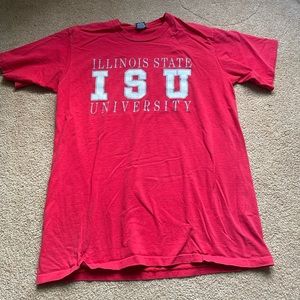 ISU Illinois State University Jansport Red Short Sleeve Crewneck T-Shirt Size L